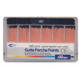 Гуттаперчевые штифты Meta Dental №40 (120шт)