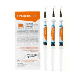 Гель для травления эмали Омега-Дент Травекс-37 3х3,5мл