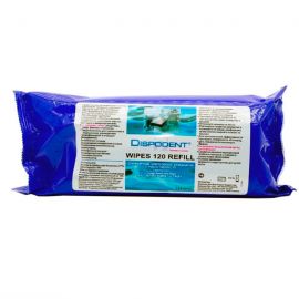 Дезинфицирующие салфетки Dispodent Wipes 120, сменный блок 120 шт.