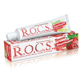 Зубная паста ROCS Teens, Земляника, 8-18 лет