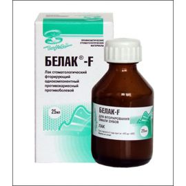 Лак Белак F Владмива бесцветный 25мл