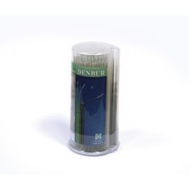 Аппликаторы Denbur Nano-Brush короткие черные, диспенсер, 120шт  