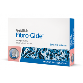 Fibro-Gide 20х40x6 мм, матрикс коллагеновый резорбируемый для аугментации мягких тканей