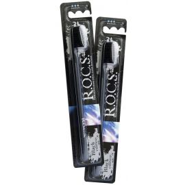 Зубная щётка ROCS Black Edition Классик средняя