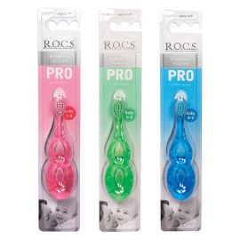 Зубная щётка ROCS PRO Baby, для детей 0-3 лет