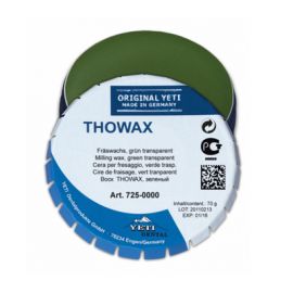 Воск Yeti THOWAX фрезерный , зеленый, прозрачный, жестяная банка 70г,