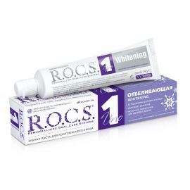 Зубная паста ROCS UNO Whitening, отбеливающая