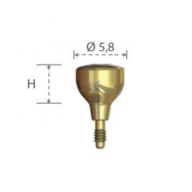 HWD-3, Широкий (5.8mm) титановый формирователь десны с конусным соединением, 3mm, SGS