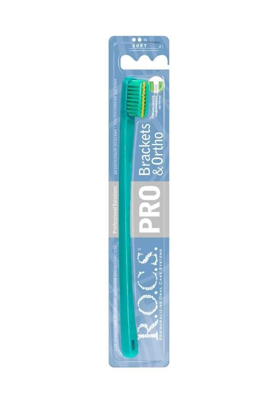 Зубная щётка ROCS PRO Brackets & Ortho мягкая